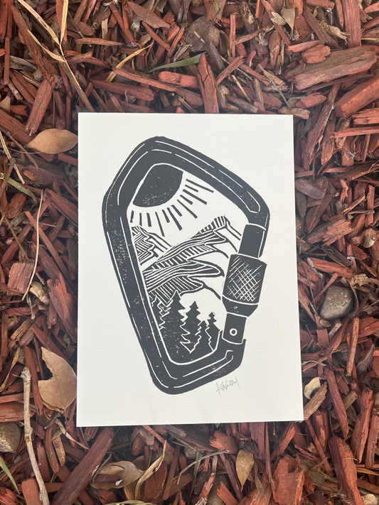 Carabiner Block Print