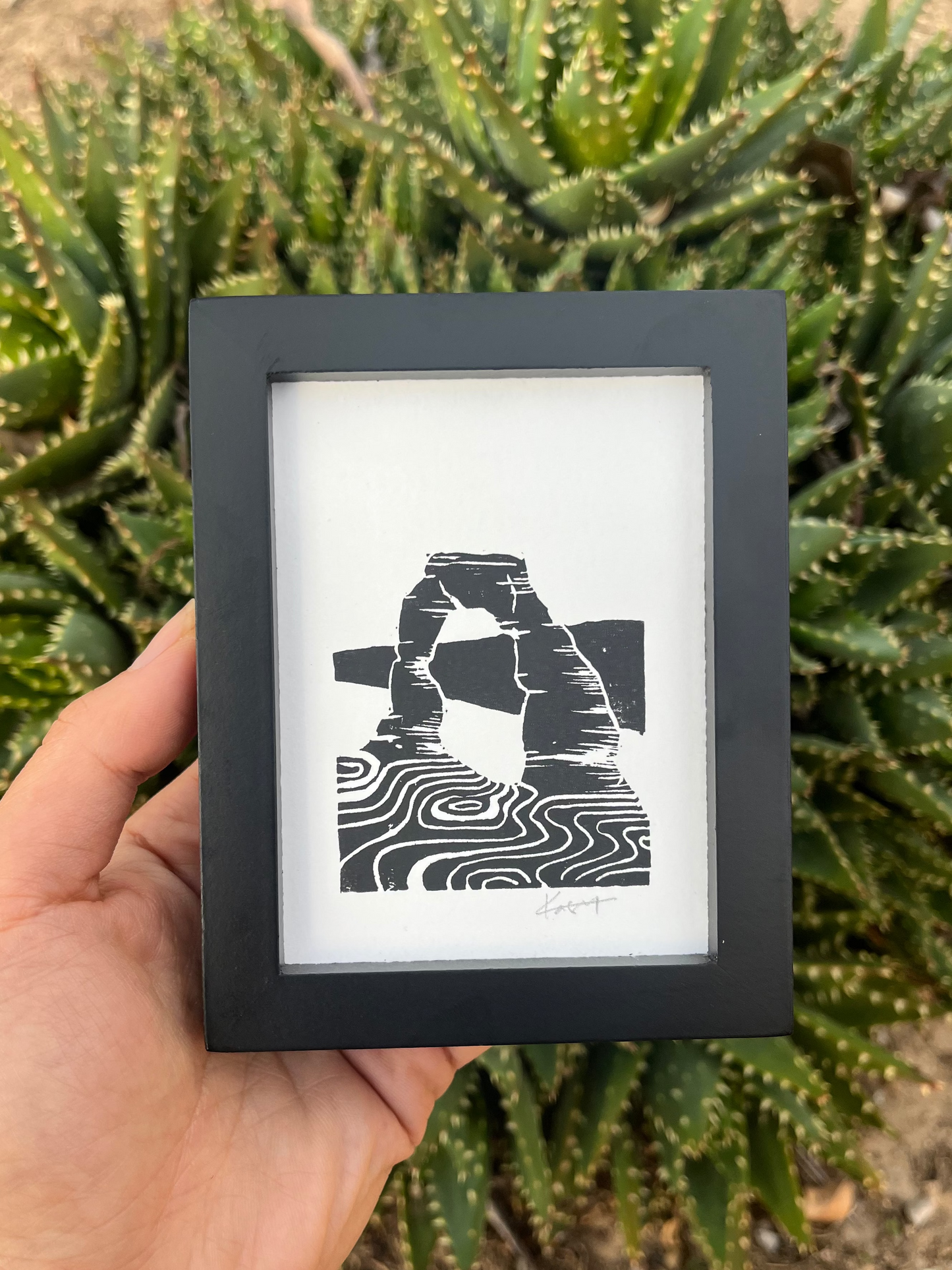 Arches Delicate Arch Mini Block Print
