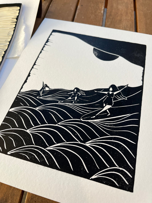 Partywave Block Print