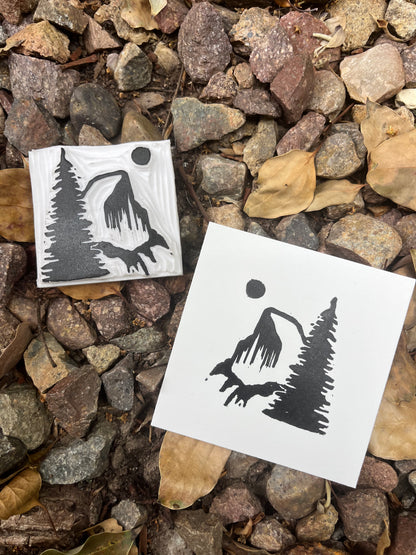 Yosemite Mini Block Print