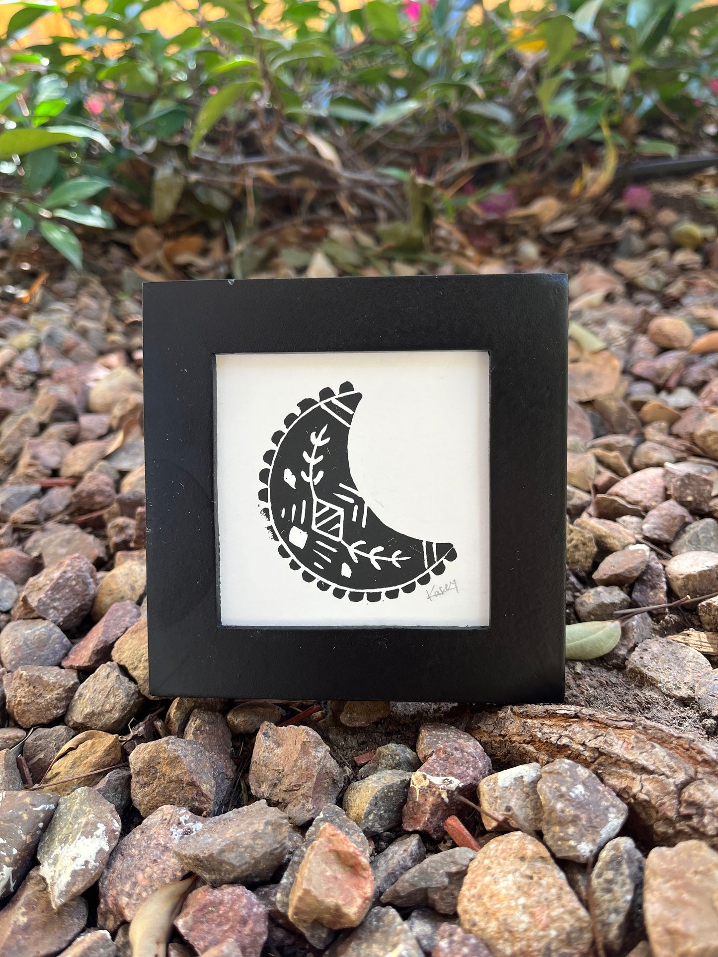 Moon Mini Block Print