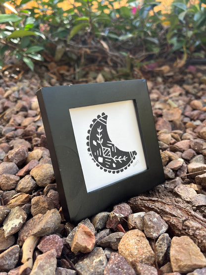 Moon Mini Block Print