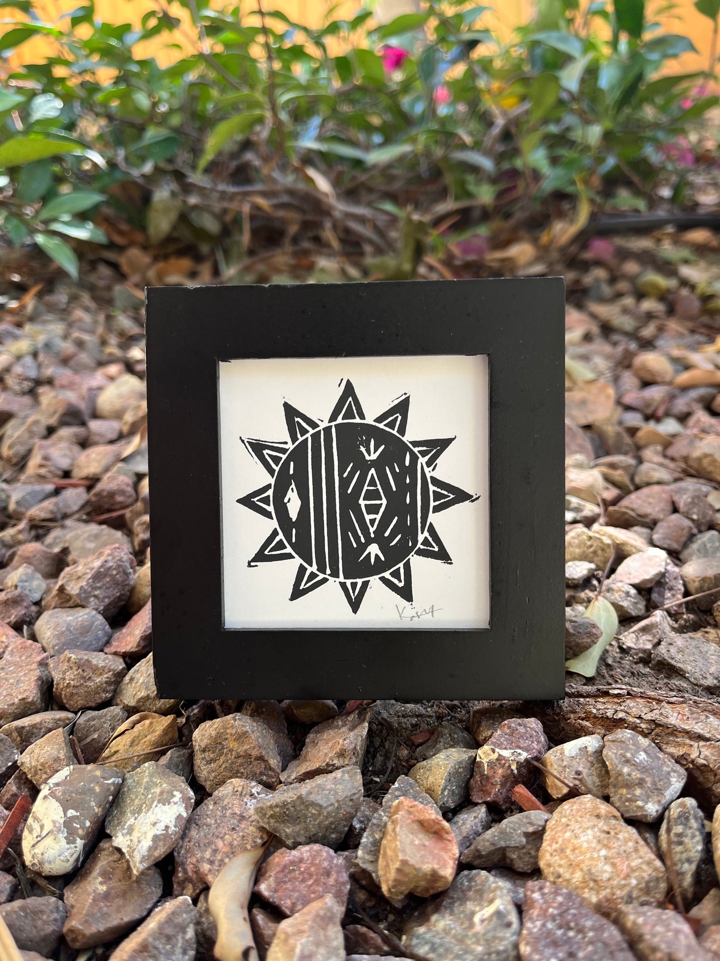 Sun Mini Block Print