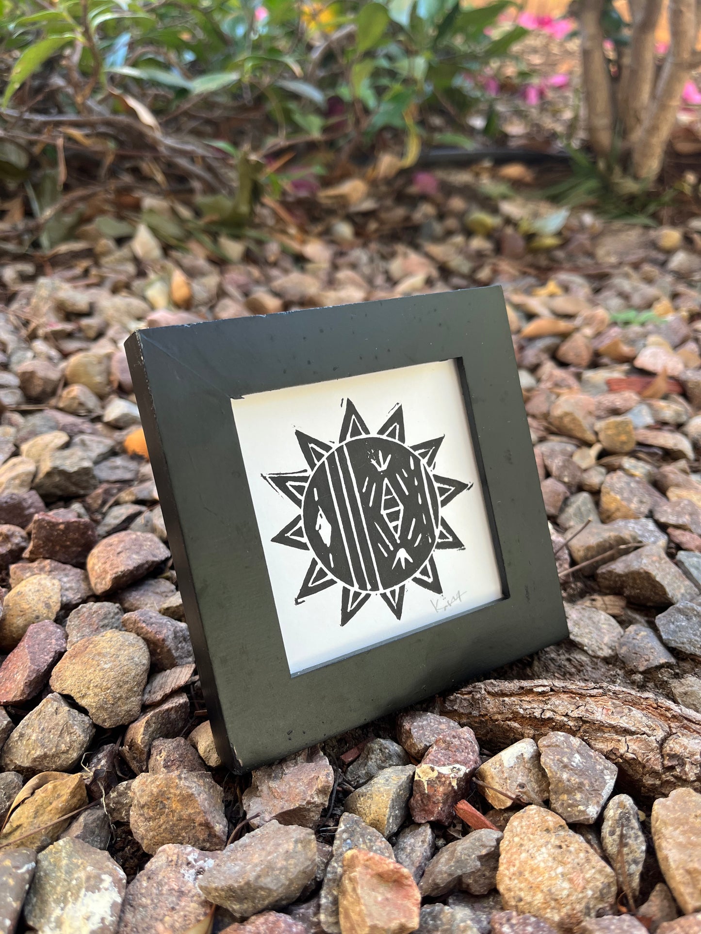 Sun Mini Block Print