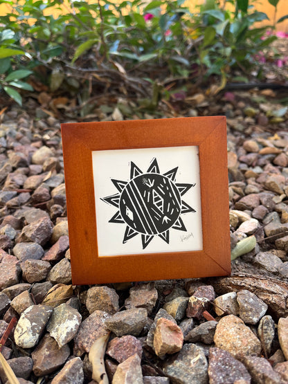Sun Mini Block Print