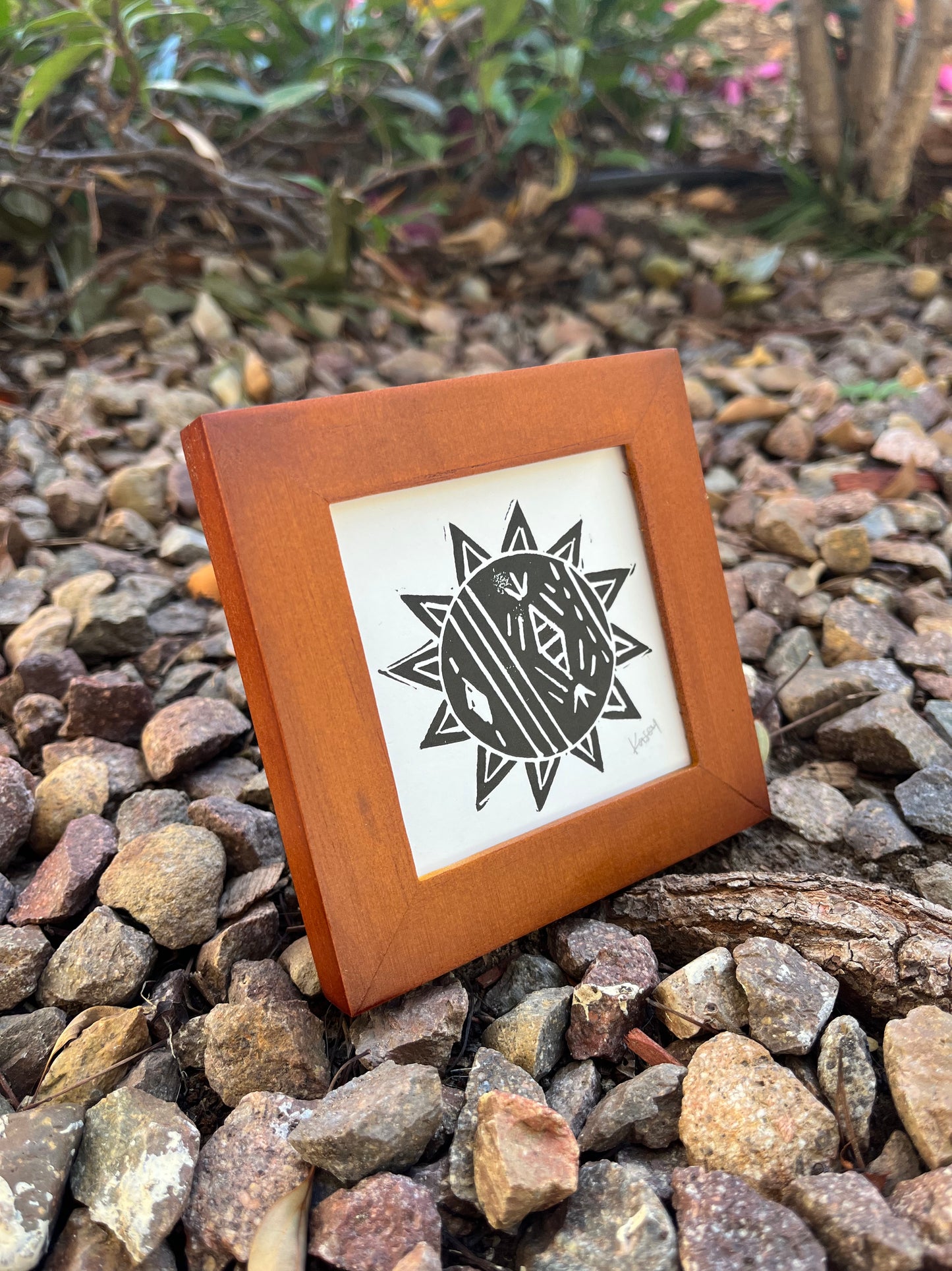 Sun Mini Block Print