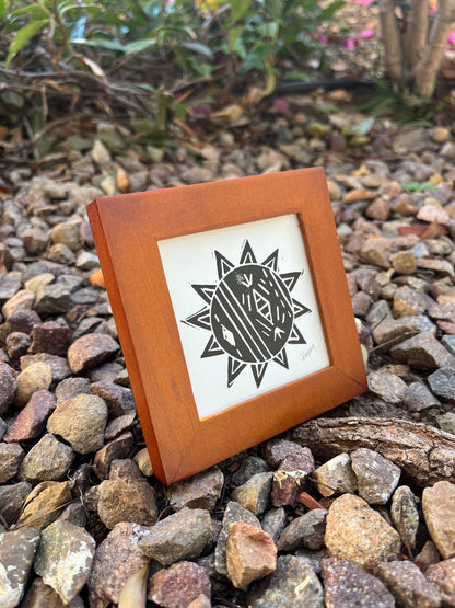 Sun Mini Block Print