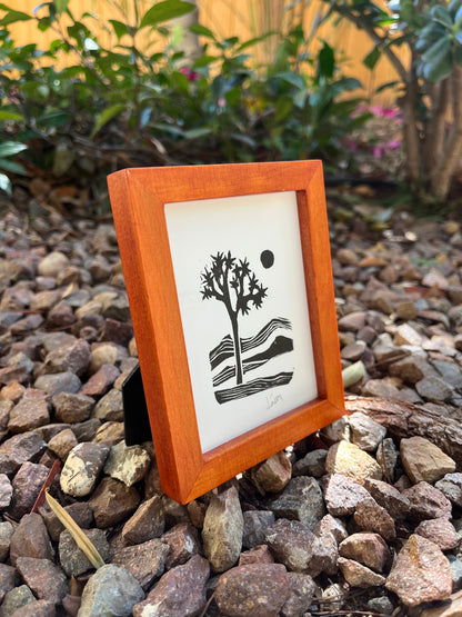Joshua Tree Mini Block Print